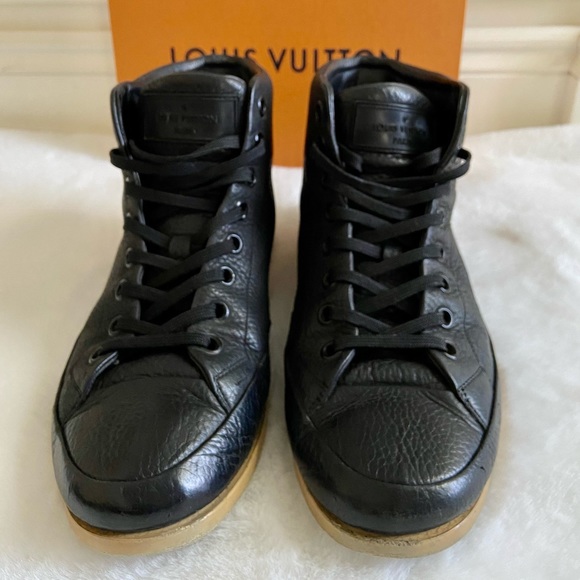 Authentic Louis Vuitton Leather Sneaker Boots sz 7 - Picture 2 of 15